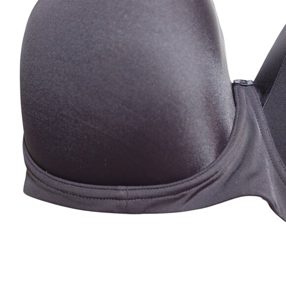 LN Playtex Secrets Balconette Full Figure Wirefree Bra Sz 38DDD Black 4824 - Picture 3 of 6